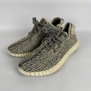 Adidas Yeezy Boost 350 Turtle Dove Sneakers Shoes Mens 9 Gray Athletic AQ4832